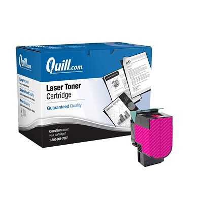 Quill Brand® Lexmark C544/C544 Remanufactured Magenta Laser Toner Cartridge, Extra High Yield (C544X1MG)