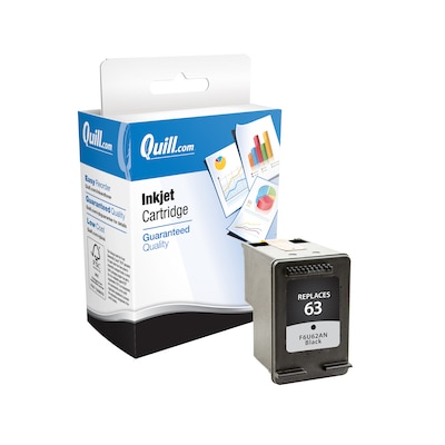 Quill Brand® HP 63 Remanufactured Black Ink Cartridge, Standard Yield (F6U62AN#140)