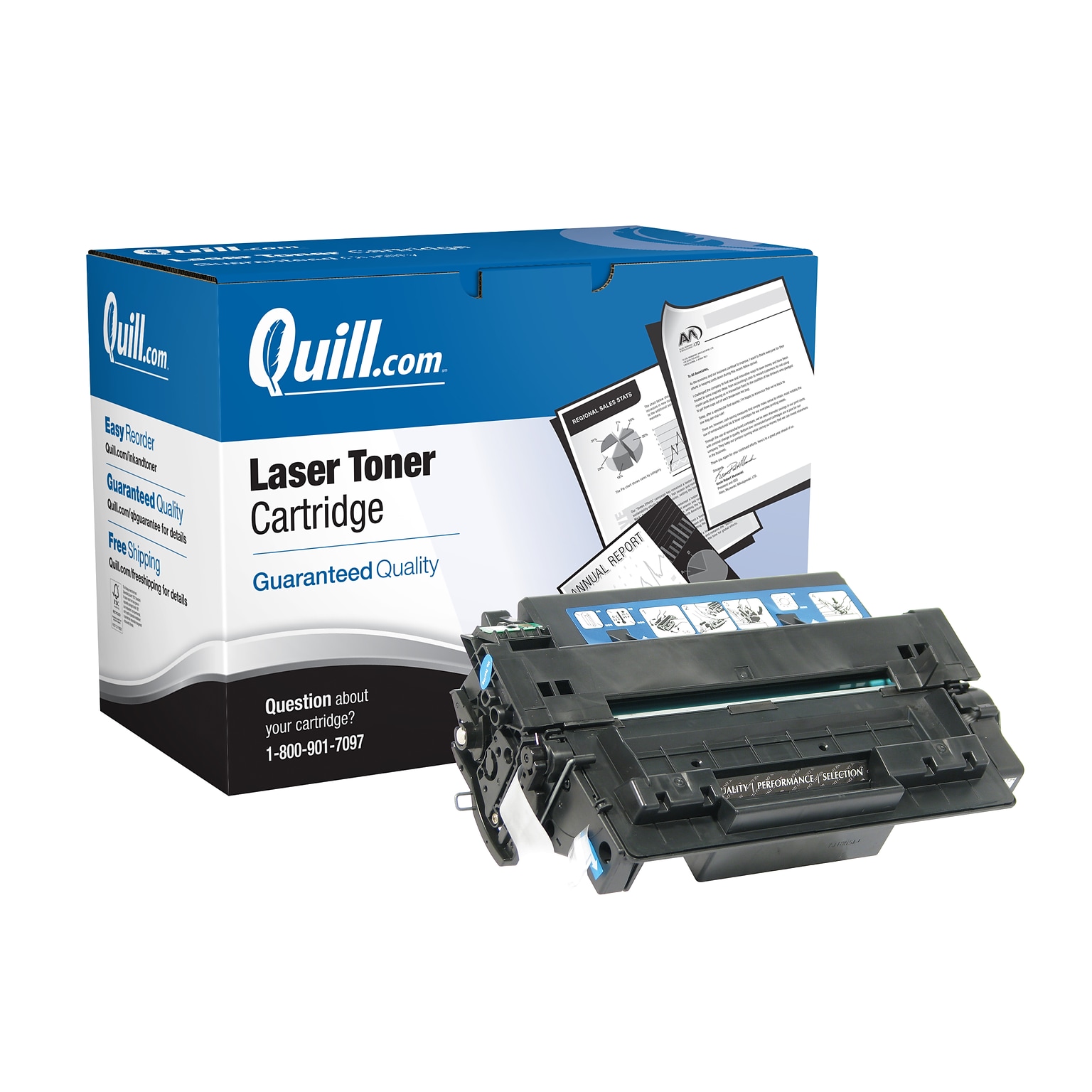 Quill Brand® HP 51A Remanufactured Black Laser Toner Cartridge, Standard Yield (Q7551A)