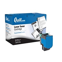 Quill Brand® Remanufactured Cyan High Yield Toner Cartridge Replacement for Lexmark C540/C544 (C540H