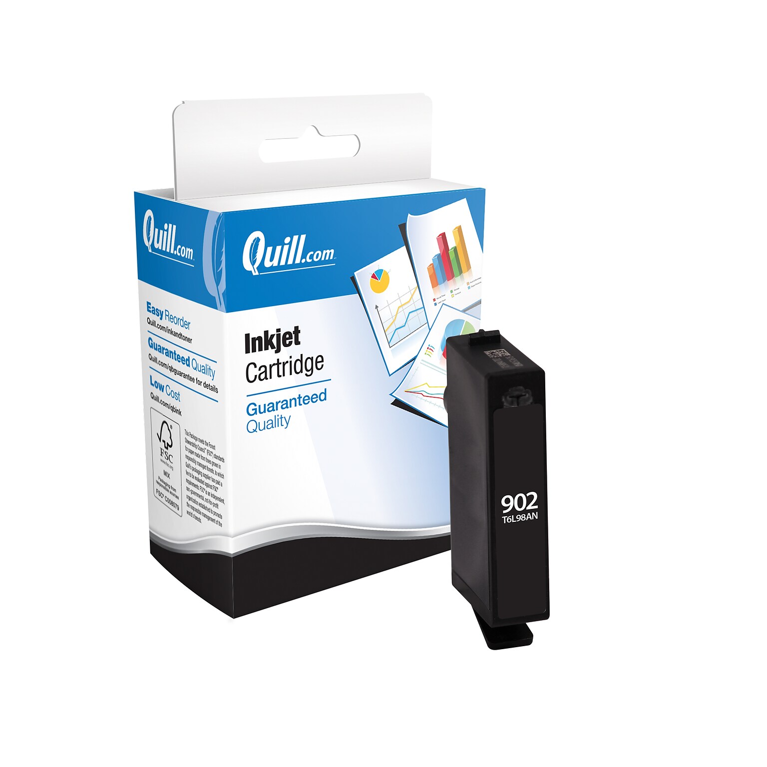 Quill Brand® HP 902 Remanufactured Black Ink Cartridge, Standard Yield (T6L98AN#140)