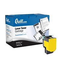 Quill Brand® Lexmark C540/C544 Remanufactured Yellow Laser Toner Cartridge, High Yield (C540H1YG)