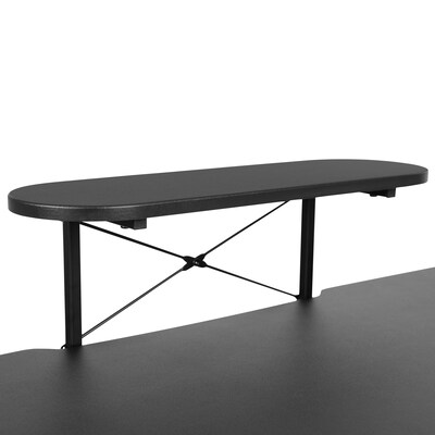 Flash Furniture 52"W Table Desk, Black (NAN-RS-G1031-BK-GG)