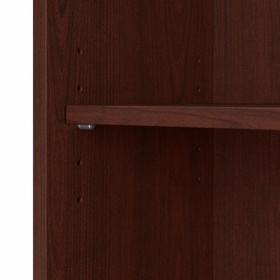 Bush Furniture Cabot 5 Shelf 66"H Bookcase, Harvest Cherry (WC31466-03)