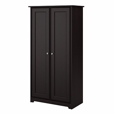 Bush Furniture Cabot 61H Tall Storage Cabinet with Doors, Espresso Oak (WC31897-03)