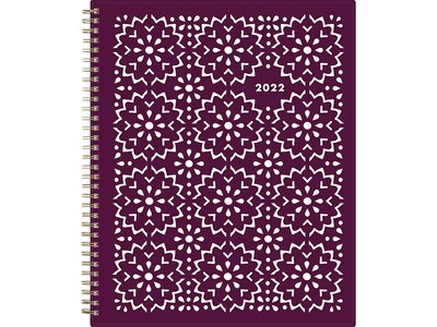 2022 Blue Sky Gili 8.5 x 11 Weekly & Monthly Planner, Red/White (117889-22)