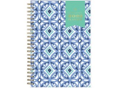 2022 Blue Sky Day Designer Tiles 5 x 8 Weekly & Monthly Planner, Blue (101410-22)