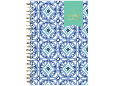 2022 Blue Sky Day Designer Tiles 5 x 8 Weekly & Monthly Planner, Blue (101410-22)