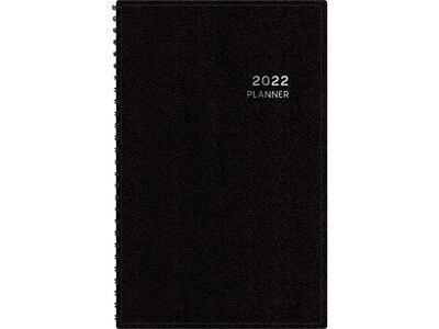 2022 Blue Sky Aligned 3.5 x 6 Weekly Planner, Black (123854-22)