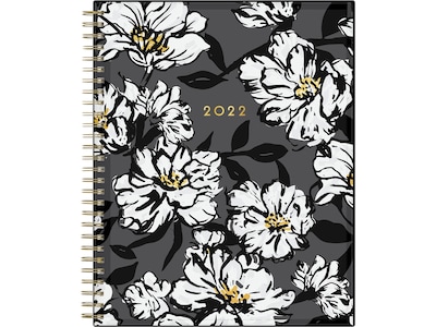 2022 Blue Sky 8 x 10 Monthly Planner, Baccara Dark, Black/White (110216-22)