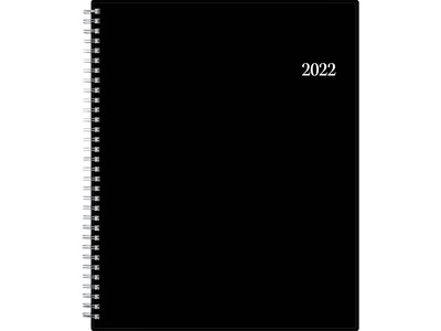 2022 Blue Sky 8.5 x 11 Weekly & Monthly Planner, Classic Red, Black (111288-22)