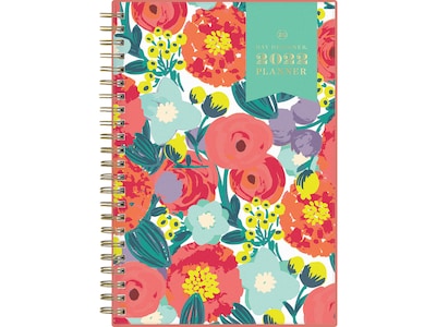 2022 Blue Sky Day Designer 5 x 8 Weekly/Monthly Planner, Floral Sketch (137361)