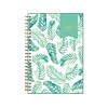 2022 Blue Sky Day Designer Palms 5 x 8 Weekly & Monthly Planner, White/Green (137362)