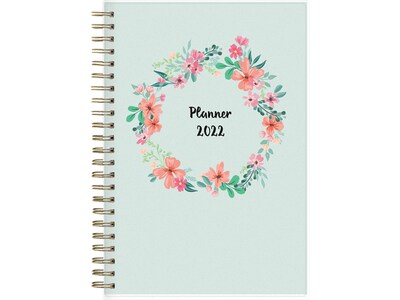 2022 Blue Sky Laurel 5 x 8 Weekly & Monthly Planner, Blue (135895)