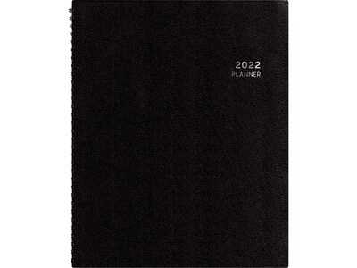 2022 Blue Sky 8.7 x 11.5 Weekly Appointment Book, Black (123849-22)