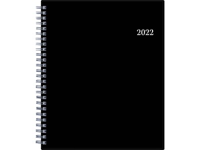 2022 Blue Sky Classic Red, 7.88 x 11.88 Weekly & Monthly Planner, Black (116055-22)