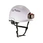 Ergodyne Skullerz 8975 Class C Safety Helmet & LED Light with MIPS Technology, 6-Point Suspension, White (60205)