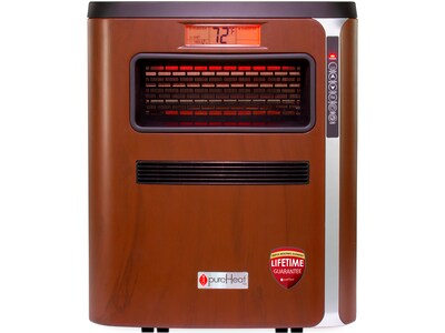 GreenTech Environmental pureHeat 3-in-1 1500-Watt 5200 BTU Infrared Electric Heater, Brown (1X5523)