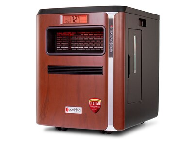 GreenTech Environmental pureHeat 3-in-1 1500-Watt 5200 BTU Infrared Electric Heater, Brown (PH3IN1V0