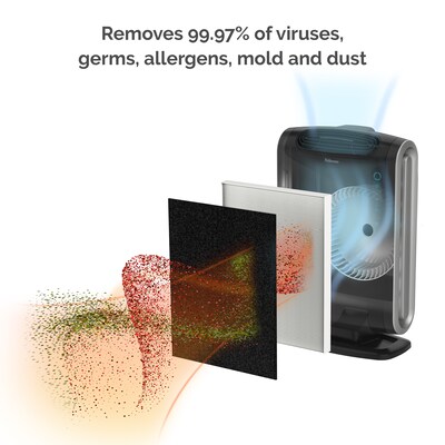 Fellowes AeraMax,True HEPA Console Air Purifier, Black (9286201/AEAAMAX)