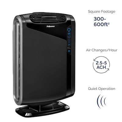 Fellowes AeraMax,True HEPA Console Air Purifier, Black (9286201/AEAAMAX)