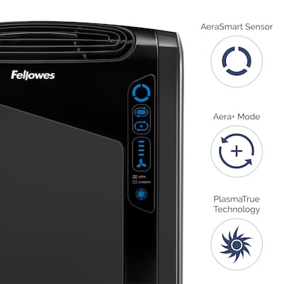 Fellowes AeraMax,True HEPA Console Air Purifier, Black (9286201/AEAAMAX)