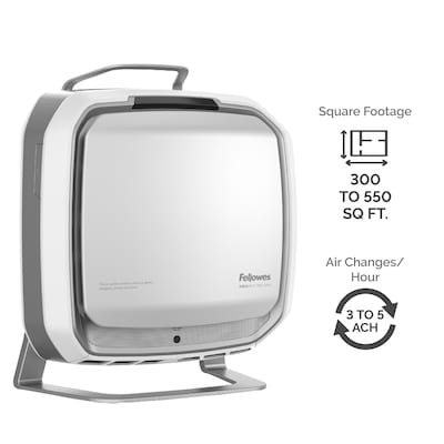 Fellowes AeraMax Pro AM3S H13 True HEPAFloor Stand Air Purifier, 300-550 Sf, Stainless (9450001)