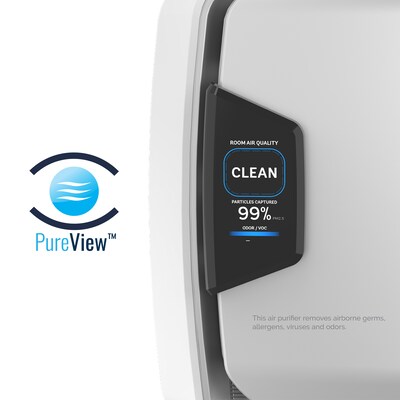 Fellowes AeraMax Pro AM3 PC H13 True HEPA Hardwired Wall Mounted Air Purifier, Stainless (9573001)