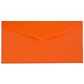 JAM Paper Monarch Open End Invitation Envelope, 3 7/8 x 7 1/2, Brite Hue Orange, 50/Pack (34097575