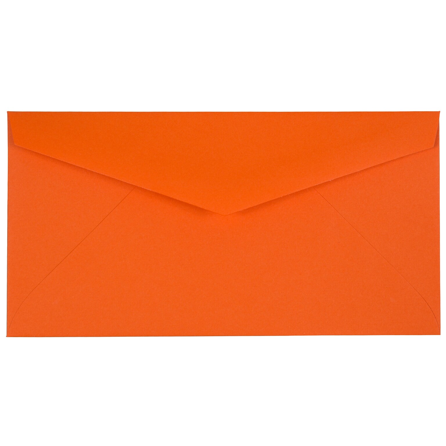 JAM Paper Monarch Open End Invitation Envelope, 3 7/8 x 7 1/2, Brite Hue Orange, 50/Pack (34097575I)