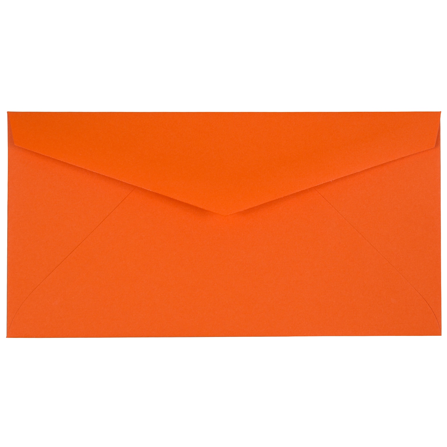 JAM Paper Monarch Open End Invitation Envelope, 3 7/8 x 7 1/2, Brite Hue Orange, 50/Pack (34097575I)