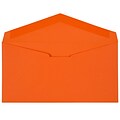 JAM Paper Monarch Open End Invitation Envelope, 3 7/8 x 7 1/2, Brite Hue Orange, 50/Pack (34097575