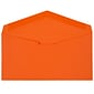 JAM Paper Monarch Open End Invitation Envelope, 3 7/8" x 7 1/2", Brite Hue Orange, 50/Pack (34097575I)
