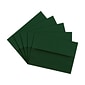 JAM Paper A6 Invitation Envelope, 4 7/5" x 6 1/2", Dark Green, 50/Pack (3157346I)
