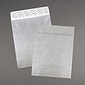 JAM Paper Open End Catalog Envelope, with Peel & Seal Closure, 11 1/2" x 14 1/2", Silver, 25/Pack (V021387)