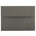 JAM Paper A7 Invitation Envelope, 5 1/4 x 7 1/4, Dark Gray, 25/Pack (36396434)