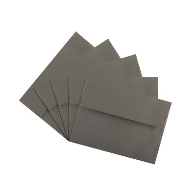JAM Paper A7 Invitation Envelope, 5 1/4" x 7 1/4", Dark Gray, 25/Pack (36396434)