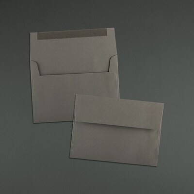 JAM Paper A7 Invitation Envelope, 5 1/4" x 7 1/4", Dark Gray, 25/Pack (36396434)