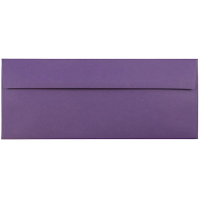 JAM Paper #10 Business Envelope, 4 1/8 x 9 1/2, Dark Purple, 25/Pack (563912516)