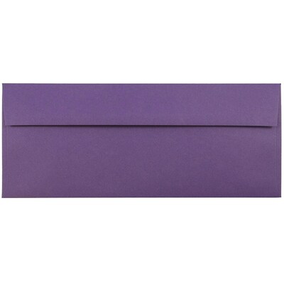 JAM Paper #10 Business Envelope, 4 1/8 x 9 1/2, Dark Purple, 25/Pack (563912516)