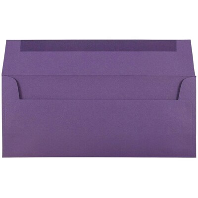 JAM Paper #10 Business Envelope, 4 1/8" x 9 1/2", Dark Purple, 25/Pack (563912516)
