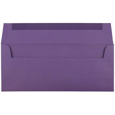 JAM Paper #10 Business Envelope, 4 1/8 x 9 1/2, Dark Purple, 25/Pack (563912516)