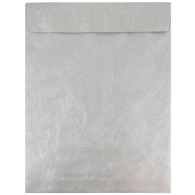 JAM Paper Open End Catalog Envelope, with Peel & Seal Closure, 11 1/2" x 14 1/2", Silver, 25/Pack (V021387)