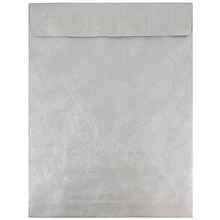 JAM Paper Open End Catalog Envelope, with Peel & Seal Closure, 11 1/2 x 14 1/2, Silver, 25/Pack (V