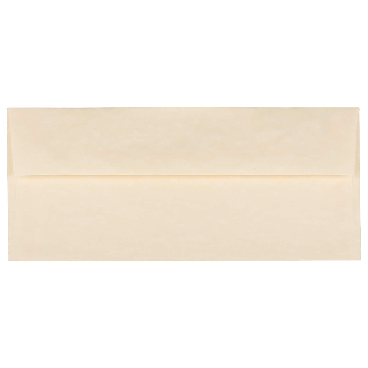 JAM Paper #10 Business Envelope, 4 1/8 x 9 1/2, Natural, 25/Pack (900926651)