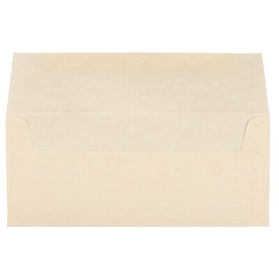 JAM Paper #10 Business Envelope, 4 1/8 x 9 1/2, Natural, 25/Pack (900926651)