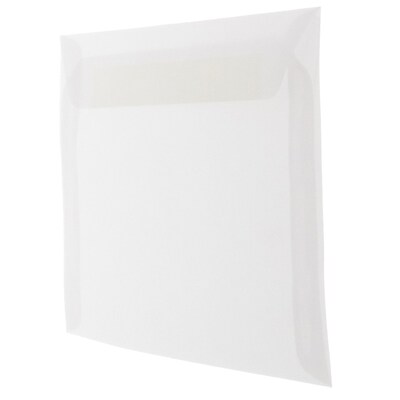 JAM Paper #13 Booklet Envelope, 10 x 13, Clear, 25/Pack (900840420)