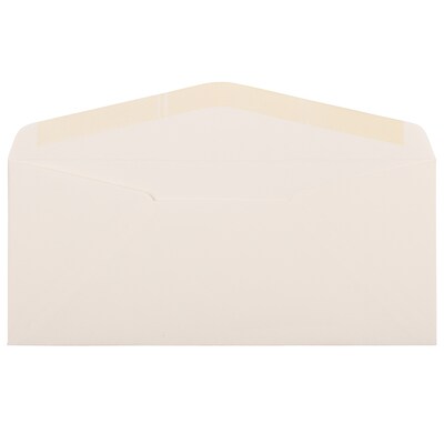 JAM Paper Strathmore #10 Business Envelope, 4 1/8" x 9 1/2", Natural White, 25/Pack (191170)