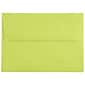JAM Paper A7 Colored Invitation Envelopes, 5.25 x 7.25, Ultra Lime Green, 25/Pack (96151)
