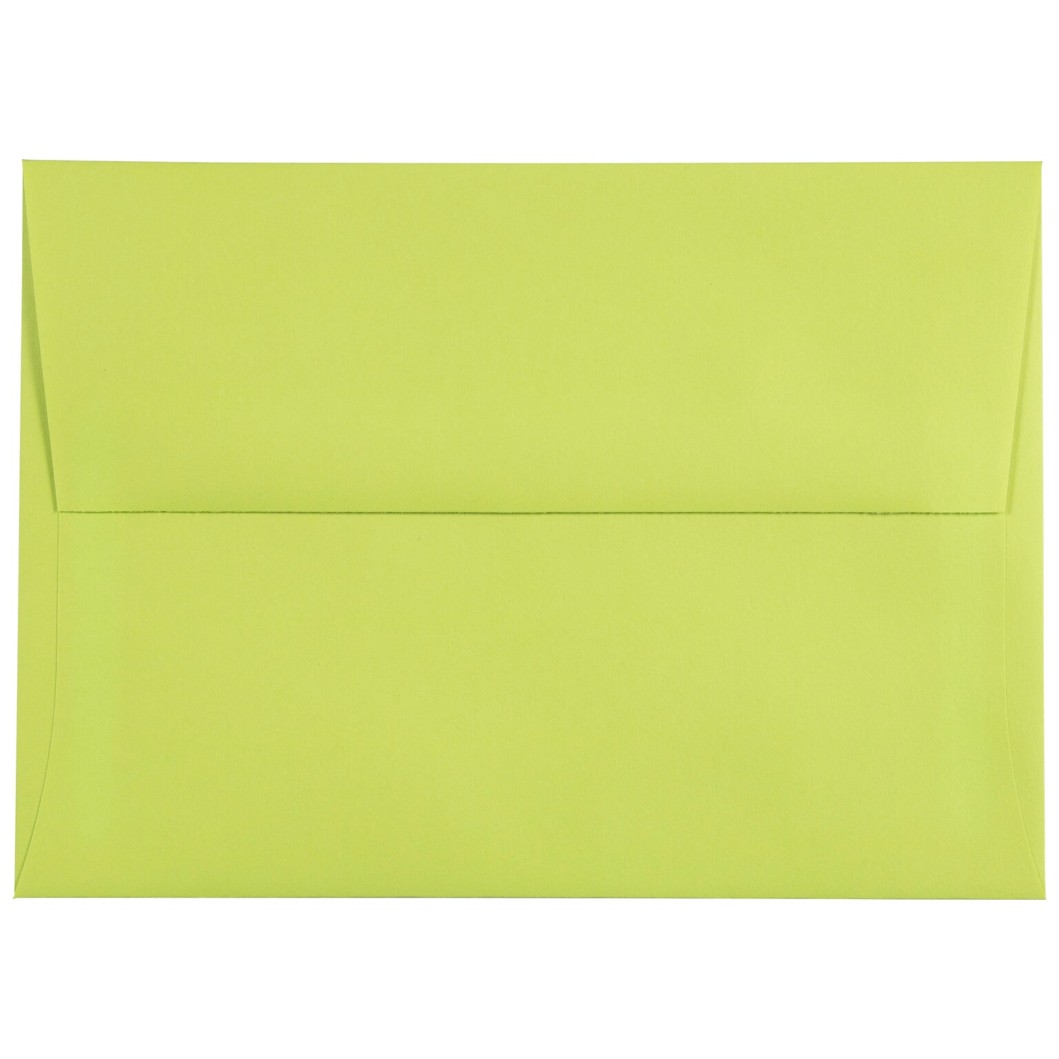 JAM Paper A7 Colored Invitation Envelopes, 5.25 x 7.25, Ultra Lime Green, 25/Pack (96151)